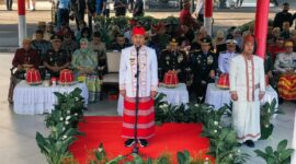 Gubernur Sulawesi Selatan, Andi Sudirman Sulaiman bertindak sebagai Inspektur Upacara Hari Lahir Pancasila Tahun 2023