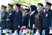 Wakil Wali Kota Makassar, Fatmawati Rusdi mengikuti upacara peringatan hari lahir Pancasila tahun 2023