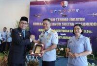 Jabatan Marsma TNI David Yohan Tamboto sebagai Komandan Lanud (Danlanud) Sultan Hasanuddin resmi digantikan oleh Kolonel PNB Benny Arfan