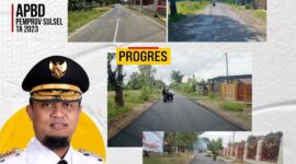 Pemerintah Provinsi Sulawesi Selatan melalui Dinas Bina Marga dan Bina Konstruksi sedang melakukan penanganan rekonstruksi jalan ruas Boro - Jeneponto