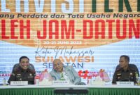 Kajati SulSel Leonard Eben Ezer Simanjuntak menerima Kunjungan Kerja Jaksa Agung Muda Perdata dan Tata Usaha Negara Feri Wibisono, SH., MH., C.N.