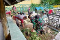 Biro SDM Polda Sulsel melalui jajarannya Bag SDM Polres Gowa melaksanakan kegiatan Revitalisasi Situs Budaya dalam rangka Hari Bhayangkara Ke 77