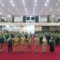 Gubernur Sulawesi Selatan (Sulsel), Andi Sudirman Sulaiman, melepas 83 atlet yang akan berlaga di Pekan Olahraga Nasional (Pornas) XVI Korpri Tahun 2023