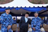 Wali Kota Makassar Moh Ramdhan Pomanto menghadiri dan mendampingi Panglima Komando Operasi Udara (Pangkoopsud) II Marsekal Muda TNI Andi Kustoro