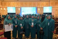 Ketua TP PKK Kota Makassar Indira Yusuf Ismail menghadiri Hari Kesatuan Gerak (HKG) PKK Tingkat Provinsi Sulawesi Selatan