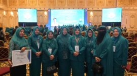 Ketua TP PKK Kota Makassar Indira Yusuf Ismail menghadiri Hari Kesatuan Gerak (HKG) PKK Tingkat Provinsi Sulawesi Selatan