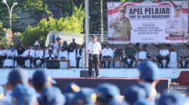 Wali Kota Makassar, Moh Ramdhan Pomanto mengajak seluruh pelajar SMP se-Kota Makassar untuk bersama-sama memerangi narkoba, tawuran, balap liar, hingga hoax