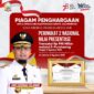 Pemerintah Provinsi Sulsel menerima penghargaan dari LKPP dengan Kategori Nilai Persentase Transaksi E-Purhasing Terbesar 2 (Kedua) Terhadap RUP Tahun Anggaran 2023