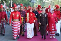 Wakil Wali Kota Makassar, Fatmawati Rusdi turut hadiri upacara pengibaran bendera merah putih, 17 Agustus 2023
