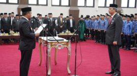 Andi Muhammad Arsjad resmi dilantik sebagai Pj Sekda Provinsi Sulsel oleh Gubernur Sulsel Andi Sudirman Sulaiman