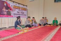 Kapolsek Manggala, Kembali gelar Jum'at Curhat yang dirangkaikan dengan Jumat Berkah, selain beri himbauan kamtibmas