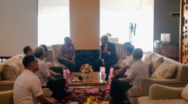 Gubernur Sulawesi Selatan, Andi Sudirman Sulaiman menerima kunjungan Kepala Badan Narkotika Nasional Provinsi (BNNP) Sulawesi selatan