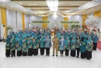 Ketua TP PKK Kota Makassar Indira Yusuf Ismail kembali memberikan arahan kepada para kader PKK dan kader dasawisma terkait pendataan dasawisma