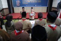 Wakil Wali Kota Makassar, Fatmawati Rusdi, selaku Ketua Kwarcab Makassar melepas peserta Raimuna Nasional (Rainas)