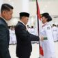 Wali Kota Makassar Moh Ramdhan Pomanto mengukuhkan puluhan Pasukan Pengibar Bendera Pusaka (Paskibraka) Kota Makassar