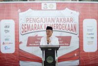 Pemkot Makassar melalui Bagian Kesejahteraan Rakyat mengadakan Pengajian Akbar Semarak Kemerdekaan Indonesia ke-78 Tahun