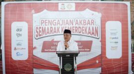 Pemkot Makassar melalui Bagian Kesejahteraan Rakyat mengadakan Pengajian Akbar Semarak Kemerdekaan Indonesia ke-78 Tahun