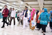 Penjabat Gubernur Sulsel, Bahtiar tiba di Makassar, Rabu, 6 September 2023. Pertama kali menginjakkan kaki di Kantor Gubernur Sulsel