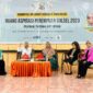 Keberhasilannya menjadi perempuan dengan peran ganda, Ketua Dharma Wanita Persatuan (DWP) Makassar berkesempatan membagi kisah inspirasinya dalam talkshow “Ruang Aspirasi Perempuan Sulsel 2023,”