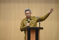 Pj Sekprov Sulsel, Andi Muhammad Arsjad, membuka secara resmi Kick Off Pengembangan Sistem Komunitas Cerdas Iklim Untuk Meningkatkan Ketahanan Iklim Masyarakat Daerah Aliran Sungai Saddang