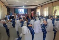 Peserta peningkatan kualitas soft skill dan leadership serta sharing inspirasi Pemuda/i berprestatif di Kota Makassar.