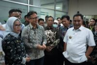 Menteri Kesehatan Budi Gunadi Sadikin bersama Penjabat Gubernur Sulsel Bahtiar Baharuddin, melakukan kunjungan ke tiga rumah sakit milik pemerintah