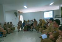 Penjabat Sekda Enrekang DR Andi Sapada S.IP.,M.Si selaku Ketua Tim Percepatan Penurunan Stunting (TPPS) memimpin rapat koordinasi TPPS Kabupaten