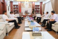 Kapolda Sulawesi Selatan Irjen Pol Andi Rian R Djajadi, S.I.K., M.H didampingi Pejabat Utama Polda Sulsel Menerima Audiensi dan Silaturahmi Kepala BNN Provinsi Sulsel