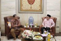 Wali Kota Makassar Moh Ramdhan Pomanto didampingi seluruh OPD lingkup Pemkot Makassar menyambut hangat silaturahmi Idul Fitri Kapolda Sulsel
