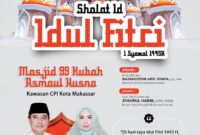 Penjabat Gubernur Sulawesi Selatan, Bahtiar Baharuddin, bersama keluarga, akan melaksanakan Salat Id Lebaran Idulfitri 1445 H