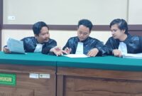 Sidang kasus tindak pidana pencemaran nama baik yang melibatkan seorang aktivis Himpunan Mahasiswa Islam