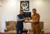 Penjabat Sekertaris Daerah Provinsi Sulawesi Selatan Andi Muhammad Arsjad menerima kunjungan Konsulat Jenderal (Konjen) India