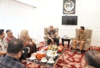 Penjabat Sekretaris Daerah Provinsi Sulawesi Selatan, Andi Muhammad Arsjad menerima kunjungan dari Pemerintah dan DPRD Kota Bogor