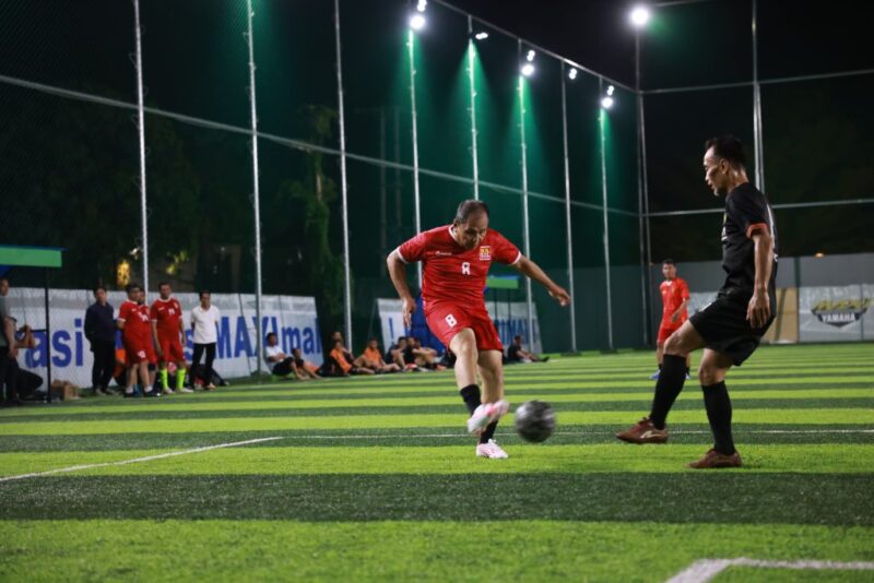 Ketua IKA Unhas Wilayah Sulsel Moh Ramdhan Pomanto membawa kemenangan IKA Unhas Sulsel FC vs Gowa Selection FC