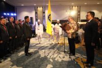 Wali Kota Makassar Moh Ramdhan Pomanto menghadiri pelantikan Ikatan Keluarga Alumni Pendidikan Tinggi Kepamongprajaan (IKAPTK) Kota Makassar