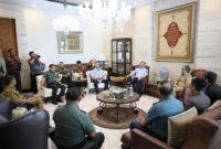 Wali Kota Makassar Moh Ramdhan Pomanto menerima kunjungan Direktur Jenderal Badan Peradilan Militer dan Tata Usaha Negara