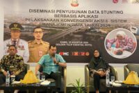 Badan Perencanaan Pendapatan Daerah (Bappeda) Kota Makassar melakukan kegiatan Diseminasi Penyusunan Data Stunting Berbasis Aplikasi