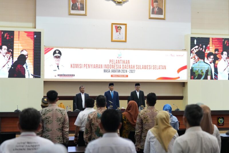 7 Anggota KPID Sulsel masa jabatan 2024-2027 yang dilantik