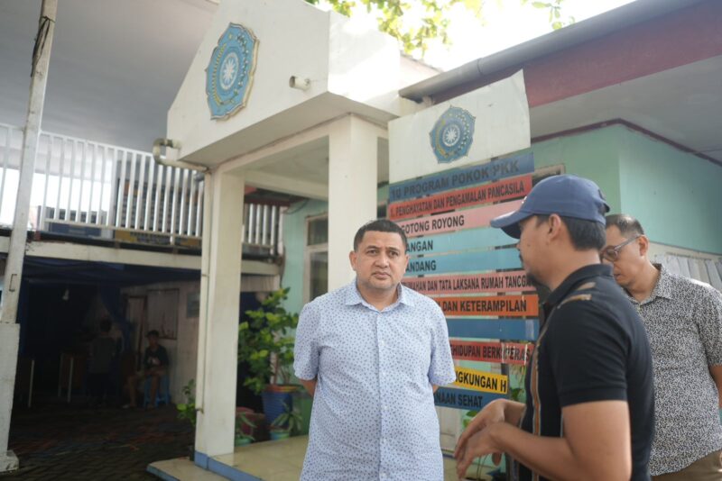 Wali Kota Makassar, Munafri  Arifuddin melakukan peninjauan aset milik Pemerintah Kota Makassar, di Dampingi oleh Lurah Pannampu